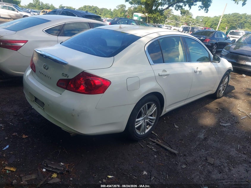 2011 Infiniti G VIN JN1CV6AR9BM350515 IAAI salvage auction — NORMAL WEAR, Clear (New York), sold $575 on 2026-07-28 (photo 4)