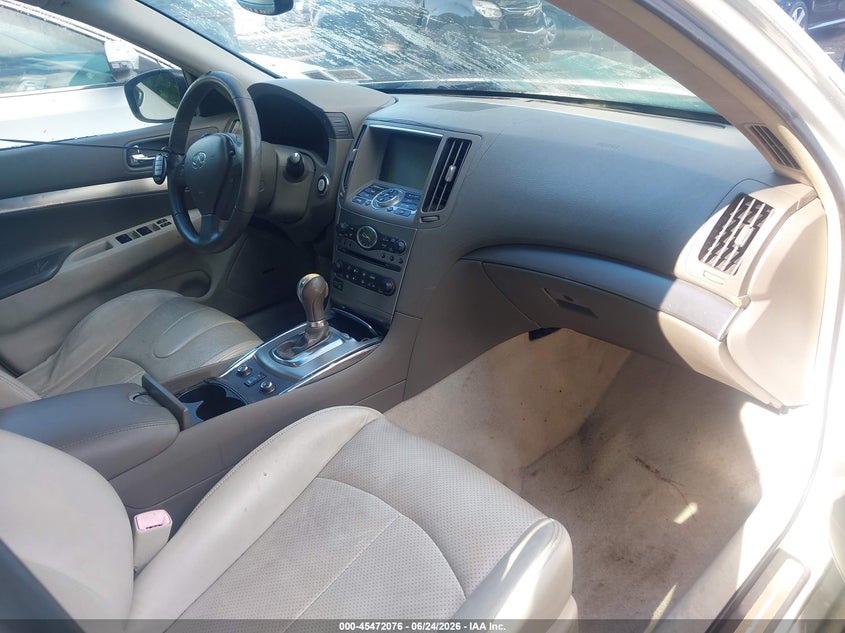 2011 Infiniti G VIN JN1CV6AR9BM350515 IAAI salvage auction — NORMAL WEAR, Clear (New York), sold $575 on 2026-07-28 (photo 5)