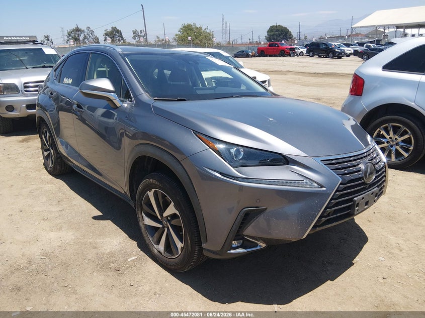 2021 Lexus Nx VIN JTJGARBZ1M2187686 IAAI salvage auction — LEFT REAR, Salvage (California), sold $8,325 on 2026-07-29 (photo 1)