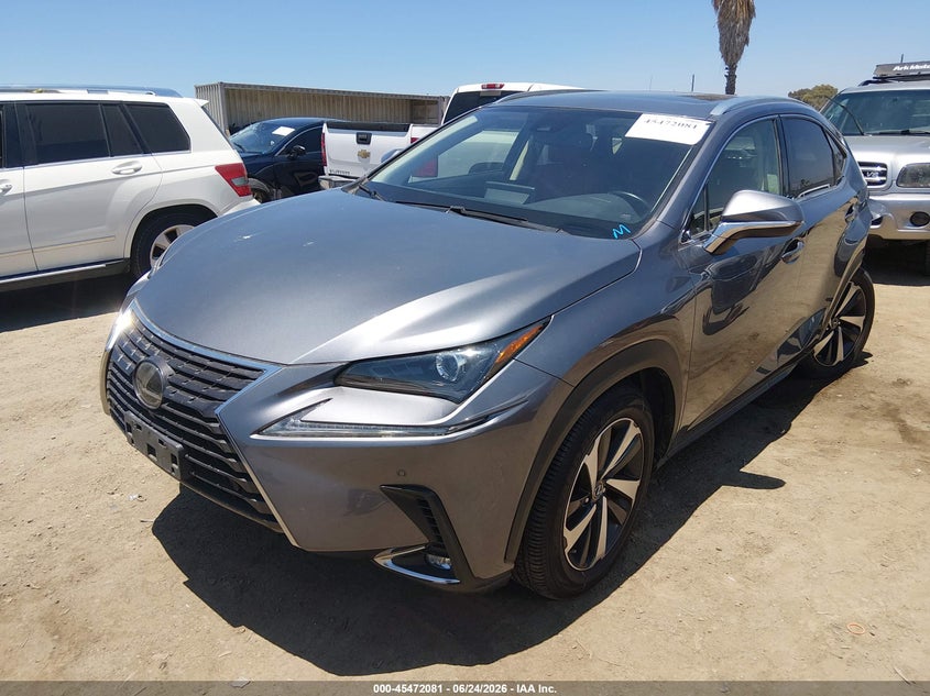2021 Lexus Nx VIN JTJGARBZ1M2187686 IAAI salvage auction — LEFT REAR, Salvage (California), sold $8,325 on 2026-07-29 (photo 2)