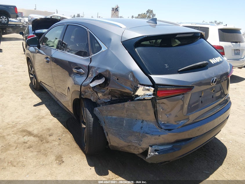 2021 Lexus Nx VIN JTJGARBZ1M2187686 IAAI salvage auction — LEFT REAR, Salvage (California), sold $8,325 on 2026-07-29 (photo 3)
