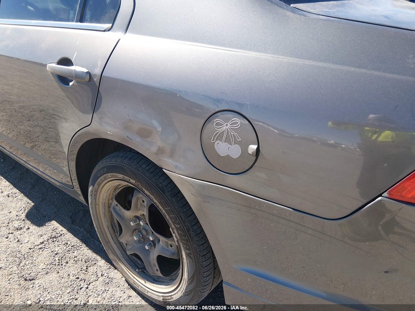 2011 Ford Fusion VIN 3FAHP0HA3BR281117 IAAI salvage auction — LEFT REAR, Salvage (California), sold $375 on 2026-07-09 (photo 6)