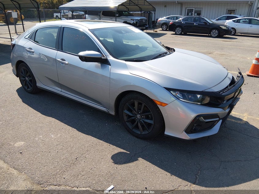 2021 Honda Civic VIN SHHFK7H62MU425876 IAAI salvage auction — LEFT FRONT, Salvage (Connecticut), sold $5,000 on 2026-07-30 (photo 1)