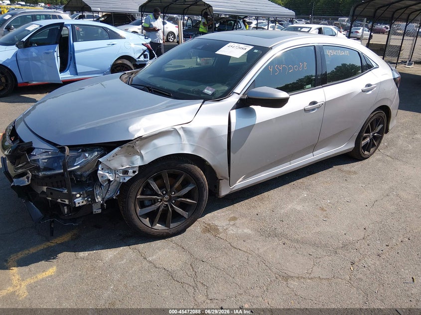 2021 Honda Civic VIN SHHFK7H62MU425876 IAAI salvage auction — LEFT FRONT, Salvage (Connecticut), sold $5,000 on 2026-07-30 (photo 2)