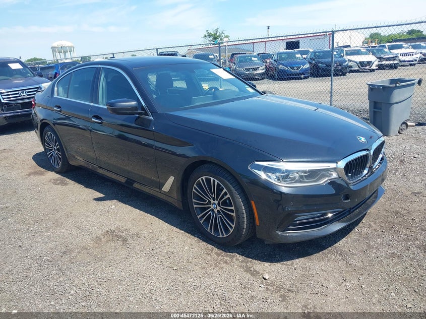 2017 BMW 5er VIN WBAJE7C37HG479229 IAAI salvage auction — LEFT REAR, Salvage (New Jersey), sold $6,400 on 2026-08-03 (photo 1)