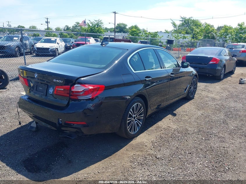 2017 BMW 5er VIN WBAJE7C37HG479229 IAAI salvage auction — LEFT REAR, Salvage (New Jersey), sold $6,400 on 2026-08-03 (photo 4)