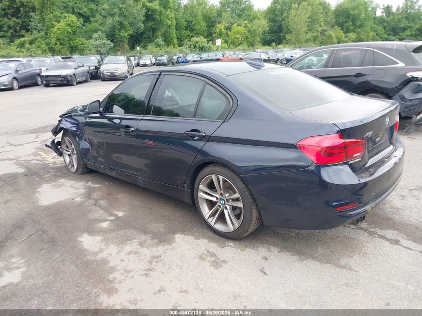 2016 BMW 3er VIN WBA8E3G55GNT78946 IAAI salvage auction — LEFT FRONT, Salvage (Connecticut), sold $1,800 on 2026-08-13 (photo 3)