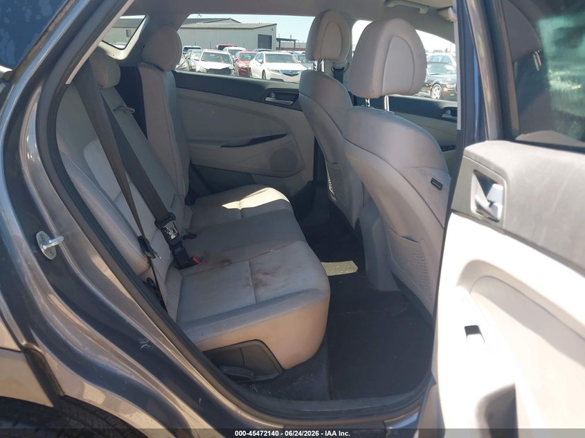 2016 Hyundai Tucson VIN KM8J33A27GU179164 IAAI salvage auction — NORMAL WEAR, Clear (Florida), sold $3,150 on 2026-07-28 (photo 8)