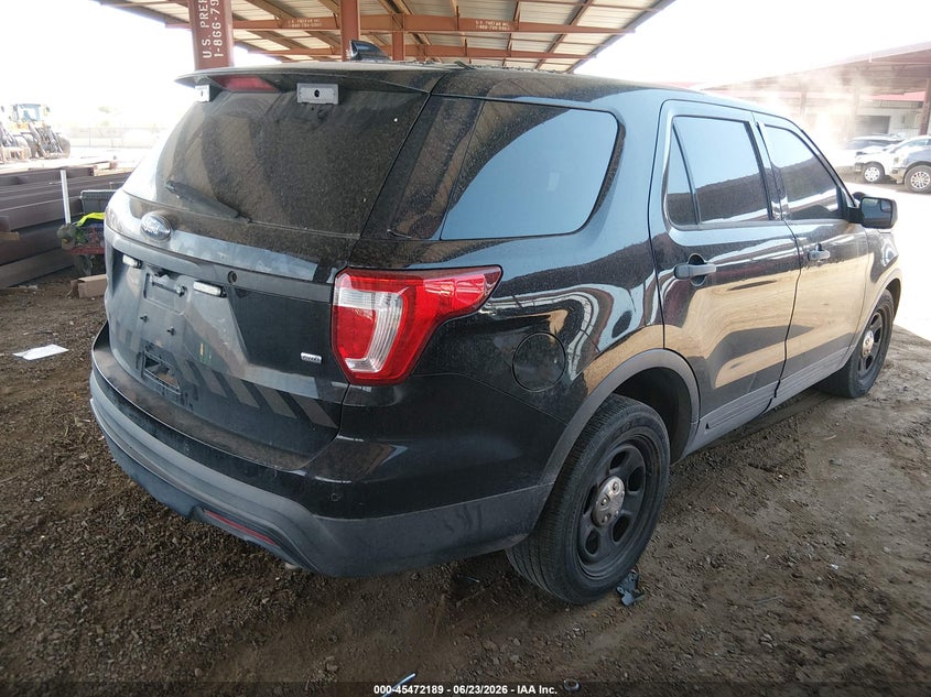 2016 Ford Police interceptor utility VIN 1FM5K8AR6GGC08070 IAAI salvage auction — NORMAL WEAR, Clear-Dealer Only (Arizona), sold $1,000 on 2026-07-14 (photo 4)