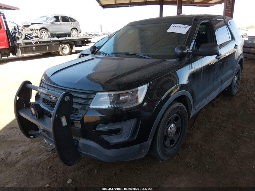 2016 Ford Police interceptor utility VIN 1FM5K8AR6GGC08070 IAAI salvage auction — NORMAL WEAR, Clear-Dealer Only (Arizona), sold $1,000 on 2026-07-14 (photo 6)