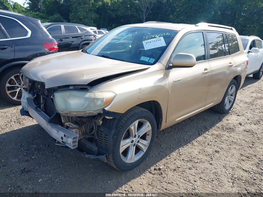 2008 Toyota Highlander VIN JTEES43A982056073 IAAI salvage auction — FRONT END, Clear (New York), sold $1,300 on 2026-07-21 (photo 2)