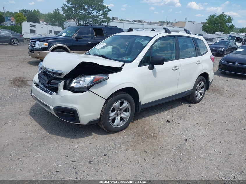 2018 Subaru Forester VIN JF2SJAAC1JG546949 IAAI salvage auction — FRONT END, Salvage (Pennsylvania), sold $1,025 on 2026-07-17 (photo 2)