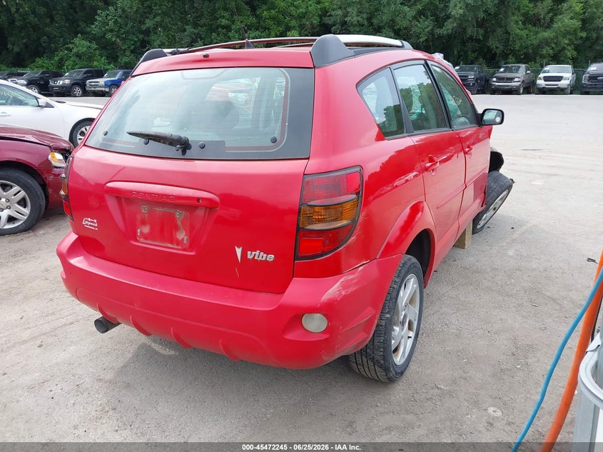 2004 Pontiac Vibe VIN 5Y2SL628X4Z434515 IAAI salvage auction — FRONT END, Salvage (Missouri), sold $525 on 2026-09-16 (photo 4)