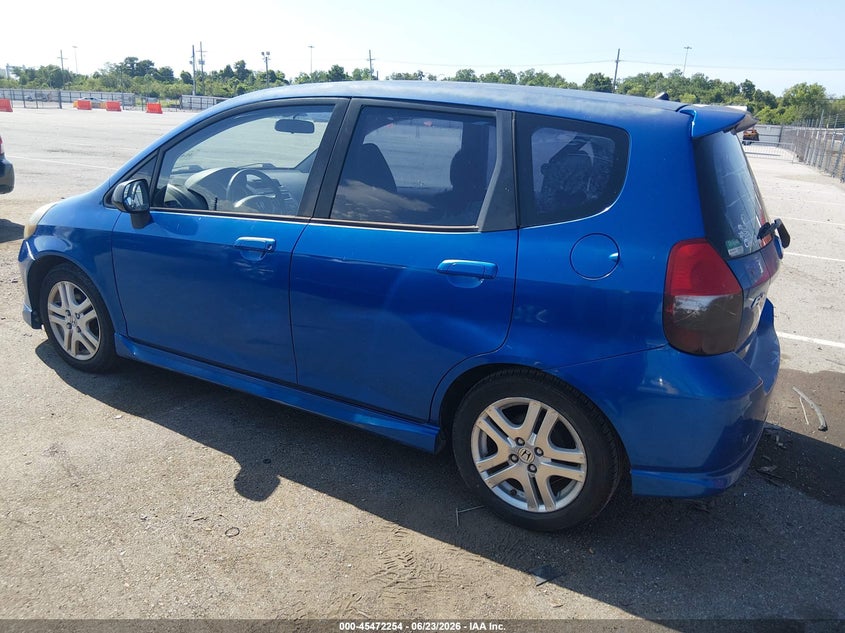 2007 Honda Fit VIN JHMGD38647S047672 IAAI salvage auction — NORMAL WEAR, Reconstructed (Louisiana), sold $725 on 2026-07-13 (photo 3)