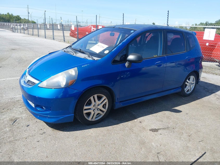2007 Honda Fit VIN JHMGD38647S047672 IAAI salvage auction — NORMAL WEAR, Reconstructed (Louisiana), sold $725 on 2026-07-13 (photo 6)
