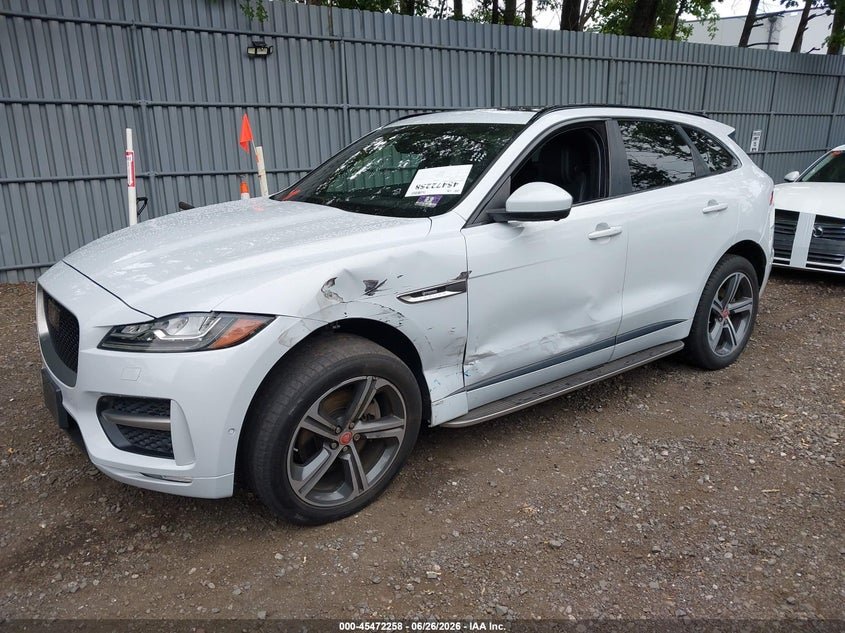 2018 Jaguar F-pace VIN SADCL2GX5JA287225 IAAI salvage auction — LEFT SIDE, Salvage (Idaho), sold $5,350 on 2026-07-22 (photo 2)