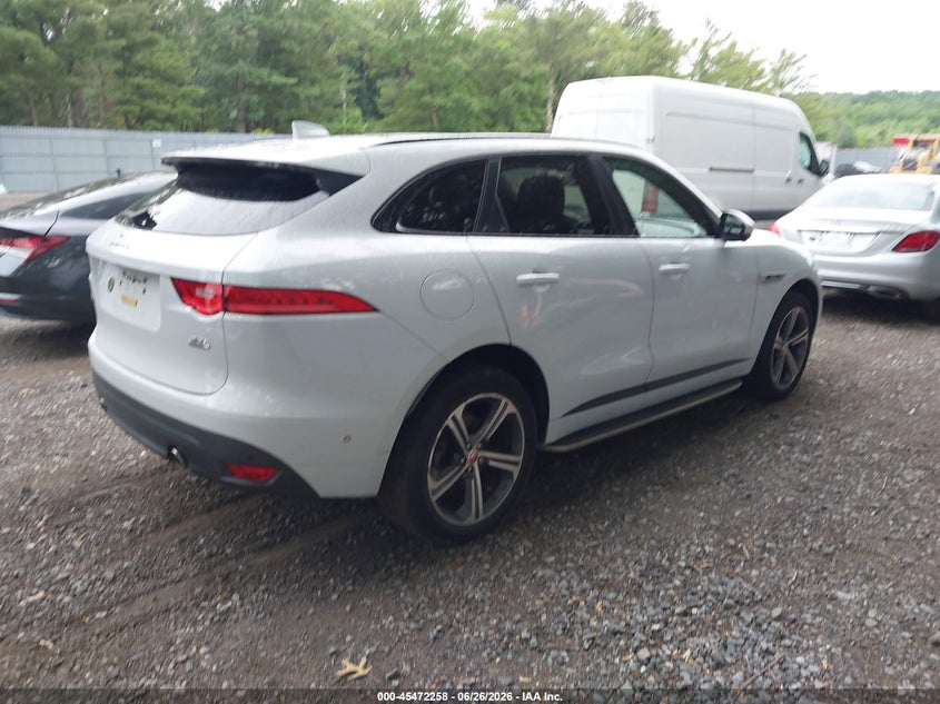 2018 Jaguar F-pace VIN SADCL2GX5JA287225 IAAI salvage auction — LEFT SIDE, Salvage (Idaho), sold $5,350 on 2026-07-22 (photo 4)