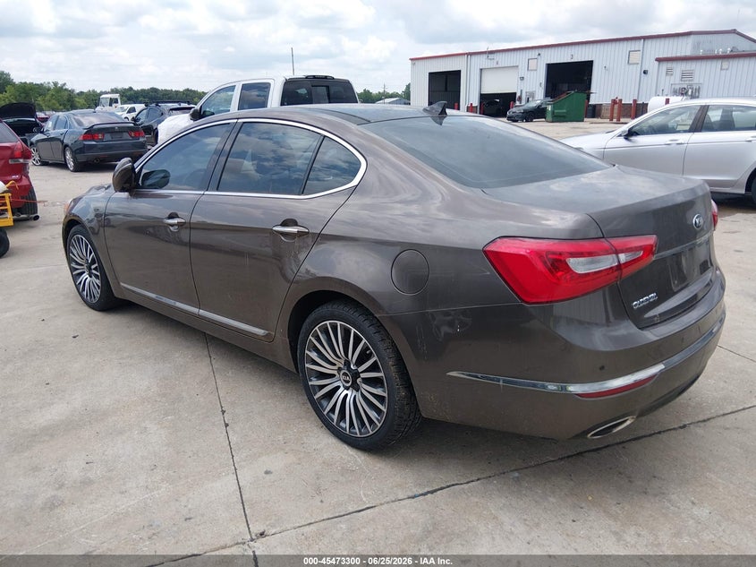 2014 Kia Cadenza VIN KNALN4D74E5129301 IAAI salvage auction — NORMAL WEAR, Clear (Missouri), sold $350 on 2026-07-07 (photo 3)