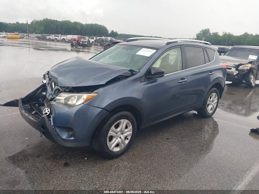 2014 Toyota Rav 4 VIN JTMBFREV7ED076931 IAAI salvage auction — FRONT & REAR, Salvage Title, sold $1,650 on 2026-08-01 (photo 2)