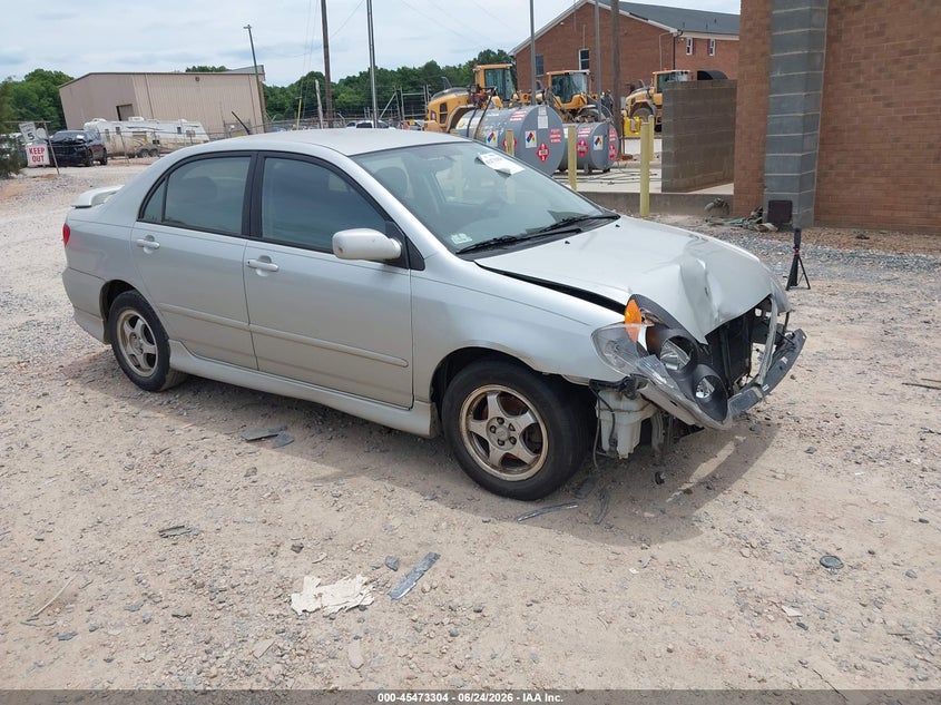 2003 Toyota Corolla VIN 1NXBR38E53Z075124 IAAI salvage auction — FRONT END, Salvage (North Carolina), sold $725 on 2026-08-03 (photo 1)