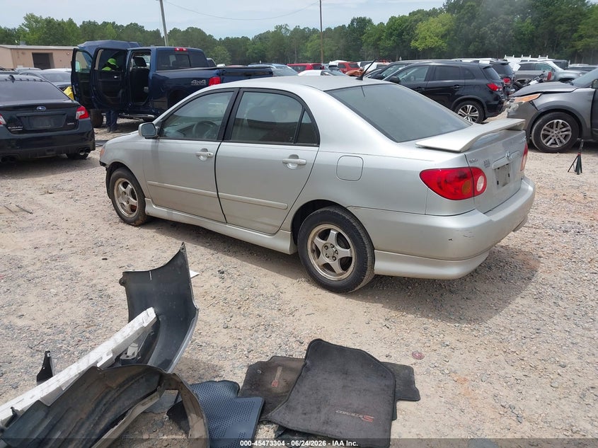 2003 Toyota Corolla VIN 1NXBR38E53Z075124 IAAI salvage auction — FRONT END, Salvage (North Carolina), sold $725 on 2026-08-03 (photo 3)