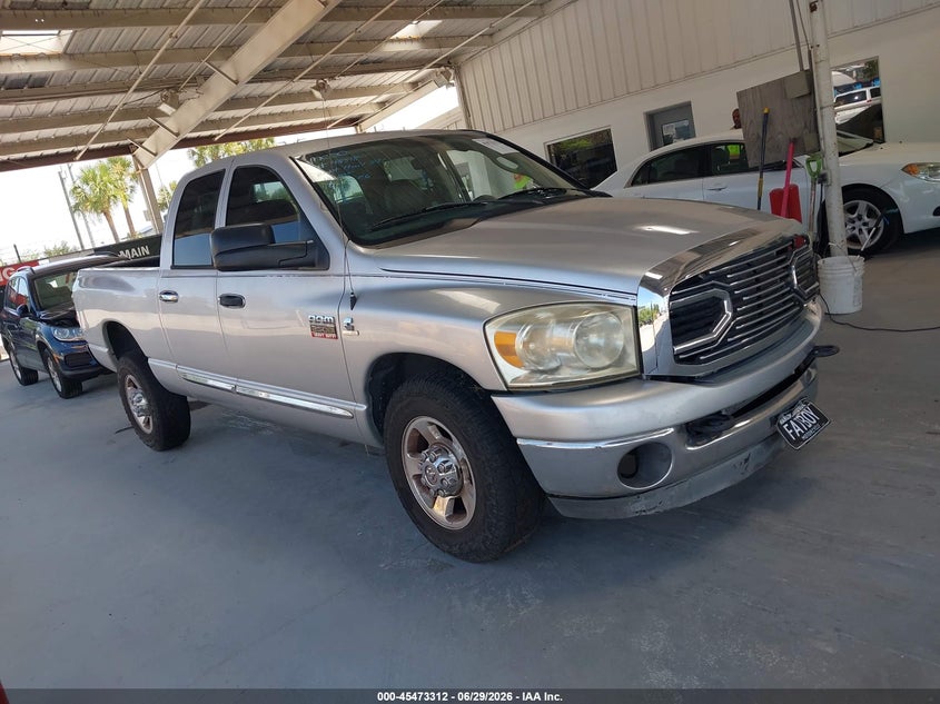 2008 Dodge Ram 2500 VIN 3D7KR28A68G166589 IAAI salvage auction — LEFT FRONT, Rebuildable (Florida), sold $2,000 on 2026-07-24 (photo 1)
