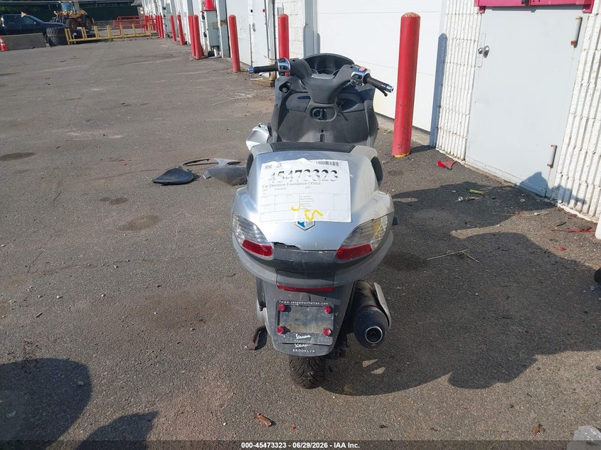 2007 Piaggio Mp3 VIN ZAPM479M275001666 IAAI salvage auction — NORMAL WEAR, Clear (New York), sold $25 on 2026-07-21 (photo 6)
