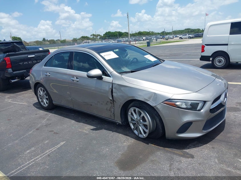 2020 Mercedes-benz A-klasse VIN WDD3G4EB1LW041934 IAAI salvage auction — RIGHT SIDE, Rebuildable (Florida), sold $7,200 on 2026-07-16 (photo 1)
