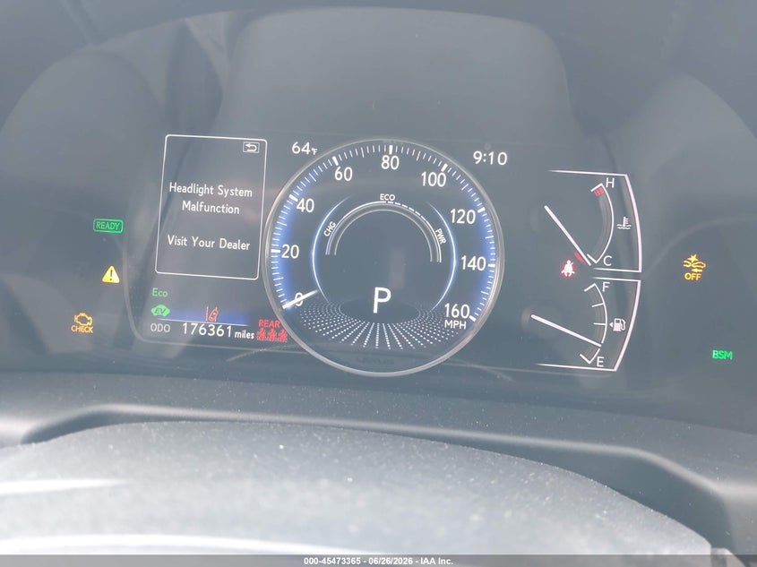 2020 Lexus ES VIN 58AD21B1XLU009118 IAAI salvage auction — SIDE, Salvage (California), sold $8,700 on 2026-07-09 (photo 7)