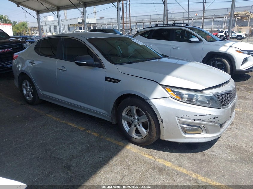 2015 Kia Optima VIN 5XXGM4A76FG378272 IAAI salvage auction — THEFT, Salvage (California), sold $575 on 2026-07-14 (photo 1)