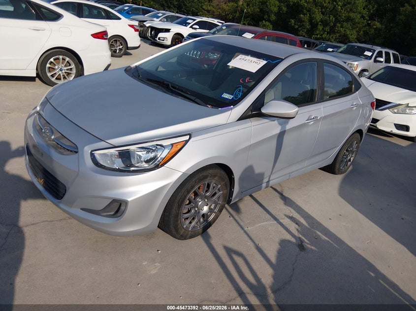 2016 Hyundai Accent VIN KMHCT4AEXGU117461 IAAI salvage auction — NORMAL WEAR, Original (Texas), sold $1,150 on 2026-07-20 (photo 2)
