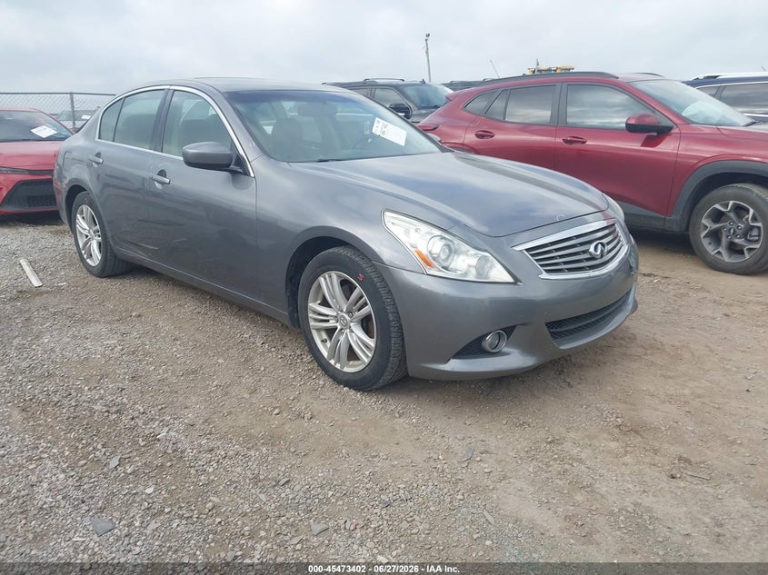 2012 Infiniti G VIN JN1CV6AR0CM677127 IAAI salvage auction — LEFT REAR, Original (Texas), sold $975 on 2026-07-29 (photo 1)