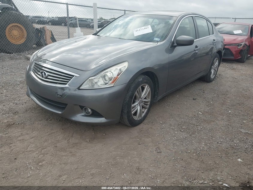 2012 Infiniti G VIN JN1CV6AR0CM677127 IAAI salvage auction — LEFT REAR, Original (Texas), sold $975 on 2026-07-29 (photo 2)