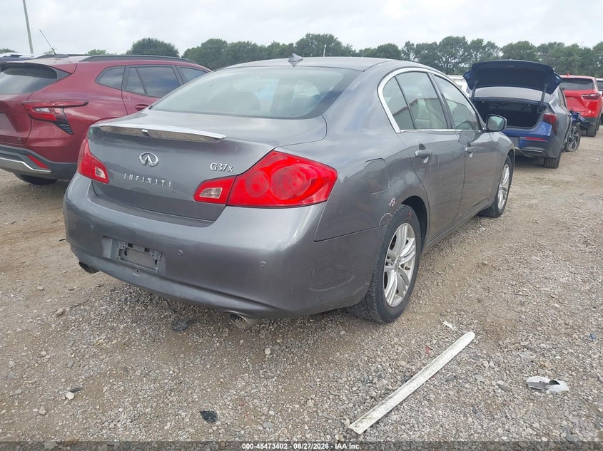 2012 Infiniti G VIN JN1CV6AR0CM677127 IAAI salvage auction — LEFT REAR, Original (Texas), sold $975 on 2026-07-29 (photo 4)