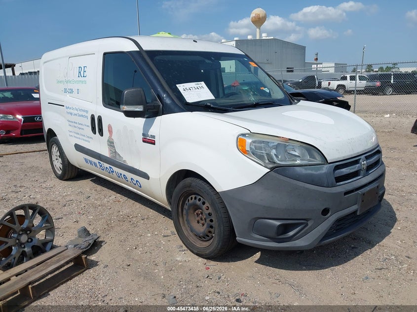 2015 Ram Promaster city VIN ZFBERFAT8F6A40880 IAAI salvage auction — WATER/FLOOD, Salvage (Texas), sold $375 on 2026-07-23 (photo 1)
