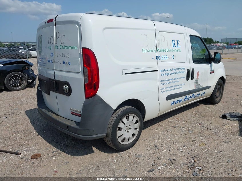 2015 Ram Promaster city VIN ZFBERFAT8F6A40880 IAAI salvage auction — WATER/FLOOD, Salvage (Texas), sold $375 on 2026-07-23 (photo 4)