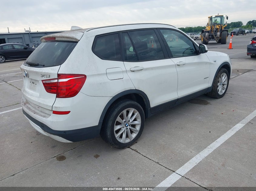 2016 BMW X3 VIN 5UXWX9C57G0D83237 IAAI salvage auction — FRONT END, Clear (Indiana), sold $2,350 on 2026-07-24 (photo 4)