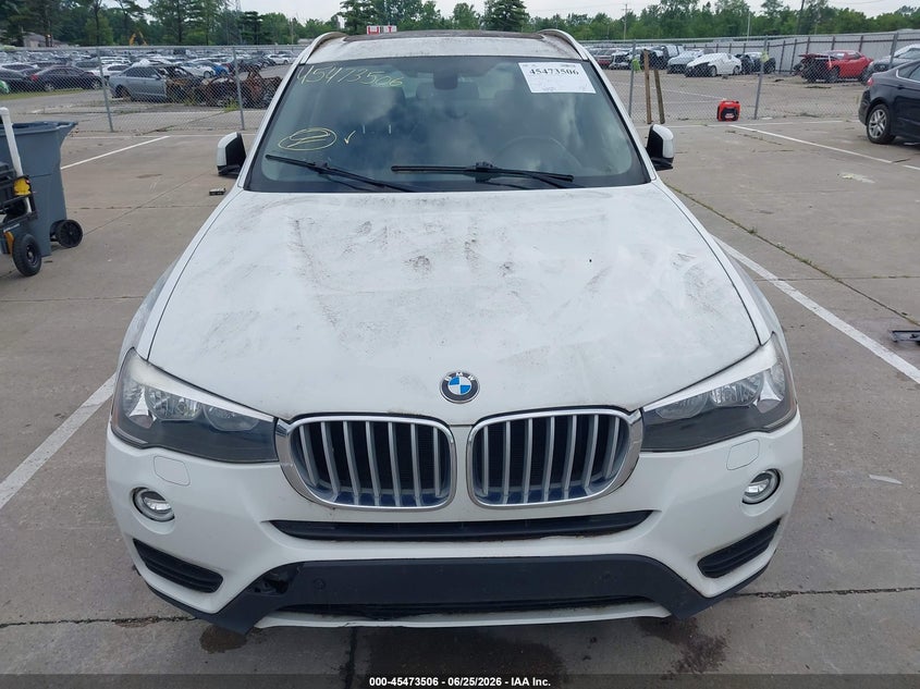 2016 BMW X3 VIN 5UXWX9C57G0D83237 IAAI salvage auction — FRONT END, Clear (Indiana), sold $2,350 on 2026-07-24 (photo 6)