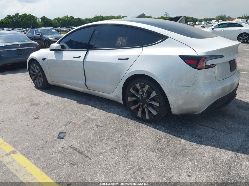 2025 Tesla Model 3 VIN 5YJ3E1EA1SF936526 IAAI salvage auction — NORMAL WEAR, Salvage Title, sold $12,100 on 2026-07-23 (photo 3)