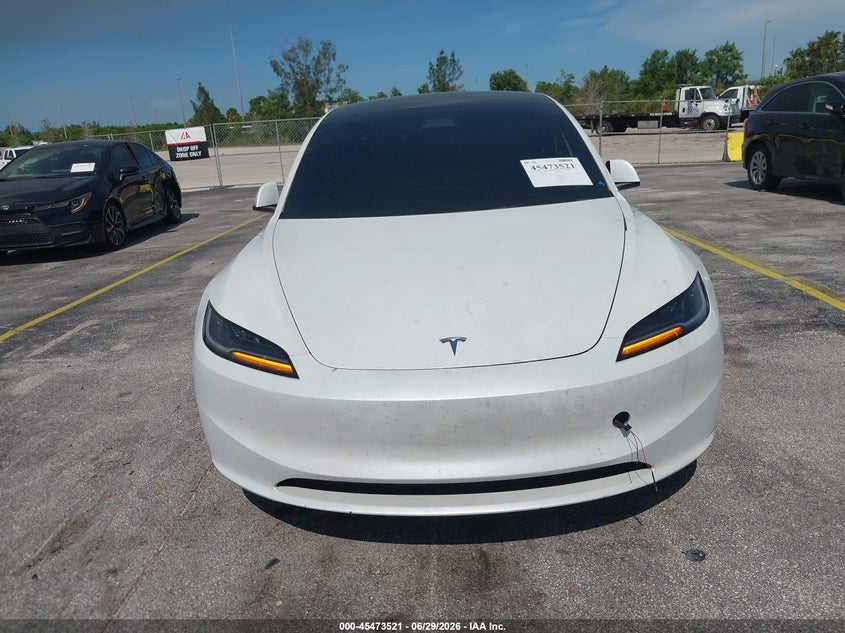 2025 Tesla Model 3 VIN 5YJ3E1EA1SF936526 IAAI salvage auction — NORMAL WEAR, Salvage Title, sold $12,100 on 2026-07-23 (photo 6)