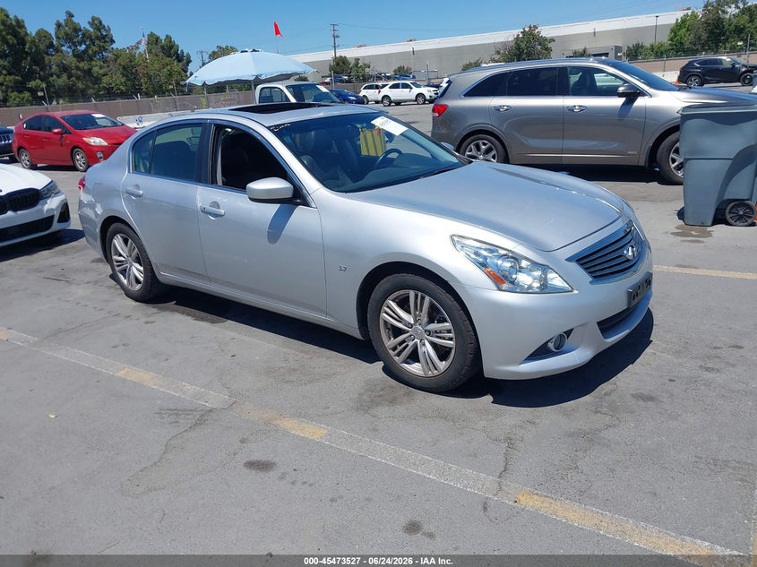 2015 Infiniti Q40 VIN JN1CV6AP5FM503010 IAAI salvage auction — THEFT, Salvage Title, sold $2,450 on 2026-07-19 (photo 1)