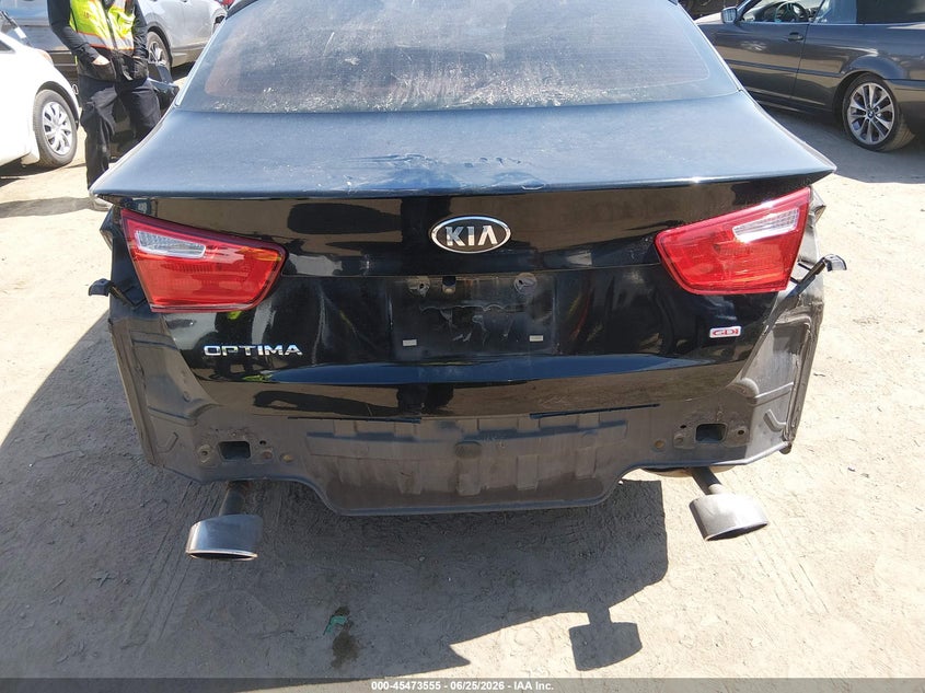 2015 Kia Optima VIN 5XXGM4A79FG383000 IAAI salvage auction — REAR END, Salvage Title, sold $875 on 2026-07-22 (photo 6)
