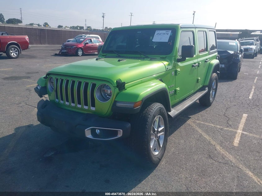 2018 Jeep Wrangler / VIN 1C4HJXEG6JW251781 IAAI salvage auction — SIDE, Salvage (California), sold $8,700 on 2026-08-06 (photo 2)