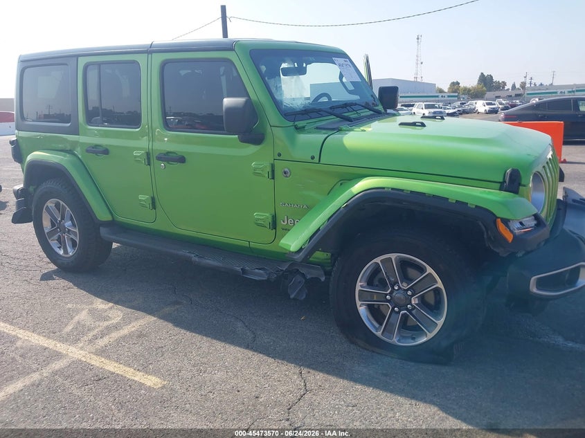 2018 Jeep Wrangler / VIN 1C4HJXEG6JW251781 IAAI salvage auction — SIDE, Salvage (California), sold $8,700 on 2026-08-06 (photo 6)