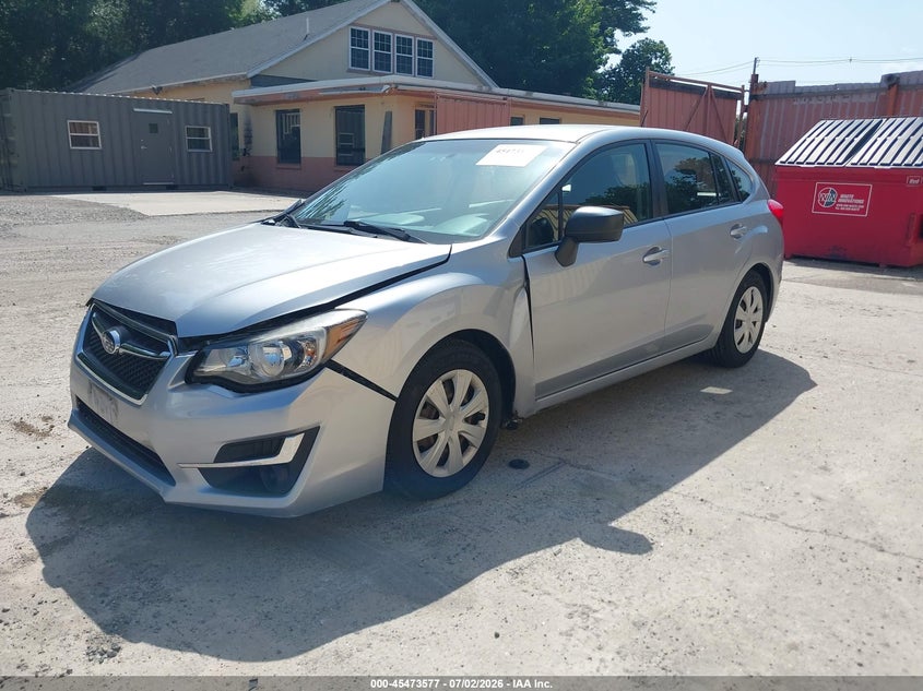 2016 Subaru Impreza VIN JF1GPAA64G8227261 IAAI salvage auction — RIGHT FRONT, Salvage Title, sold $1,850 on 2026-07-26 (photo 2)