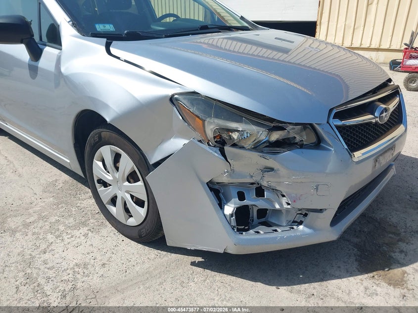 2016 Subaru Impreza VIN JF1GPAA64G8227261 IAAI salvage auction — RIGHT FRONT, Salvage Title, sold $1,850 on 2026-07-26 (photo 6)