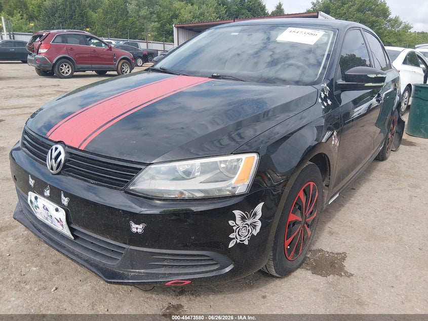 2014 Volkswagen Jetta VIN 3VW2K7AJXEM327848 IAAI salvage auction — REAR END, Clear (Oklahoma), sold $1,050 on 2026-08-20 (photo 2)