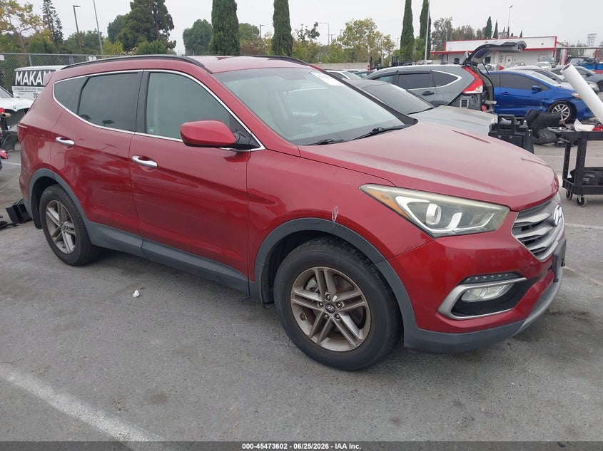 2017 Hyundai Santa fe VIN 5XYZU3LB7HG467254 IAAI salvage auction — THEFT, Salvage (California), sold $2,550 on 2026-07-10 (photo 1)