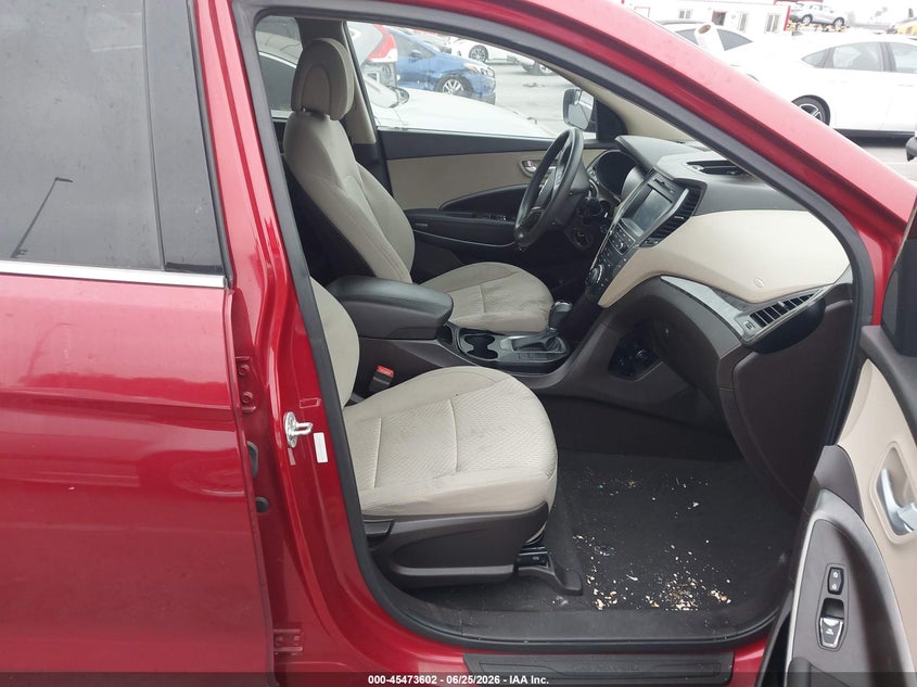 2017 Hyundai Santa fe VIN 5XYZU3LB7HG467254 IAAI salvage auction — THEFT, Salvage (California), sold $2,550 on 2026-07-10 (photo 5)