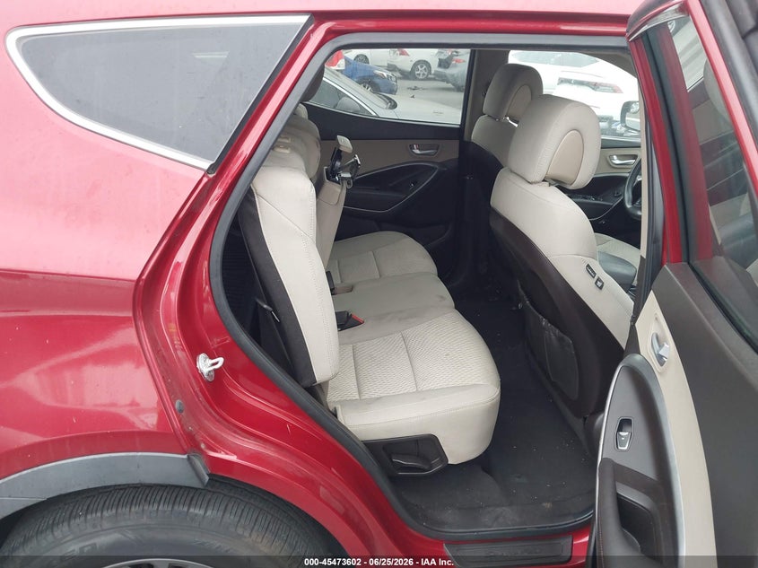 2017 Hyundai Santa fe VIN 5XYZU3LB7HG467254 IAAI salvage auction — THEFT, Salvage (California), sold $2,550 on 2026-07-10 (photo 8)